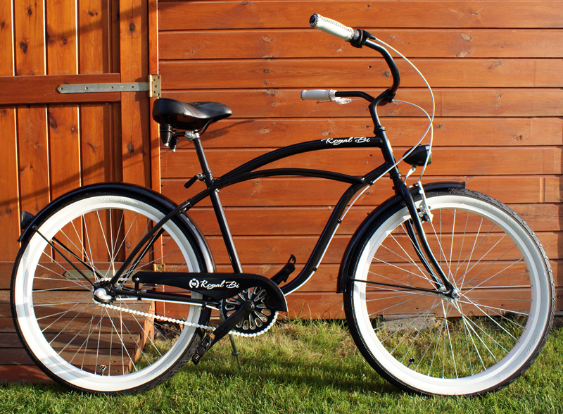 Rower cruiser electra Royalbi Toruń sklep rowerowy rowery rower miejski rowery miejskie Toruń producent rowerowy czarny Black Bandit
