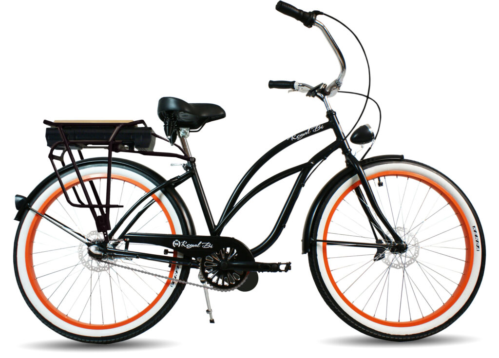 Rower elektryczny Cruiser PUMPKIN SPICE 28" e-bike mat miejski