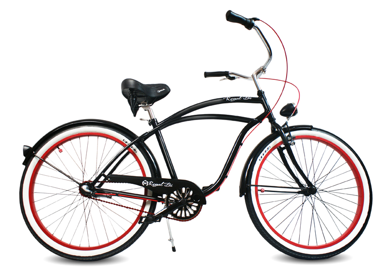 Rower Cruiser DRACULA 26″ czarny czerwony miejski