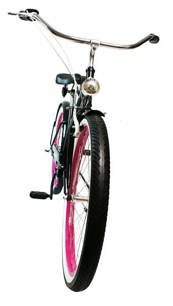 Rower Cruiser DARK LADY 26" czarny różowy miejski - obrazek 3