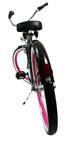 Rower Cruiser DARK LADY 26" czarny różowy miejski - obrazek 4