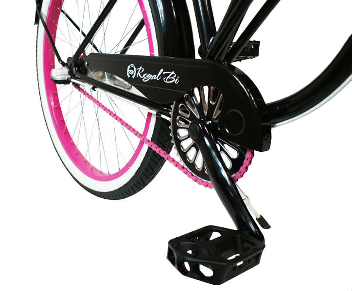 Rower Cruiser DARK LADY 26" czarny różowy miejski - obrazek 2