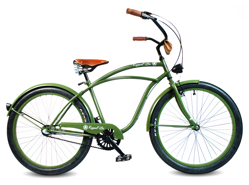 Rower Cruiser U.S. ARMY 26″ zielony militarny miejski