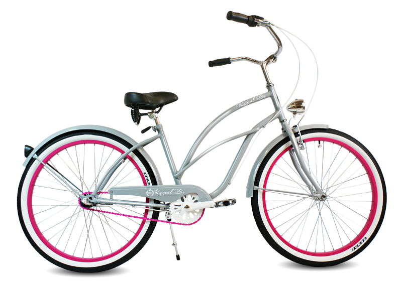 Rower Cruiser 28" PINK PANTHER szary różowy miejski