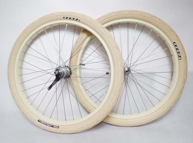 Koła rowerowe Cruiser 26″ kremowe (SHIMANO NEXUS 3)